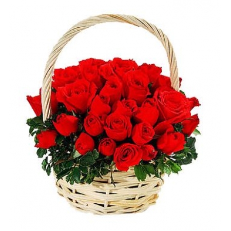 Cheerful Wishes - 24 Stems Basket